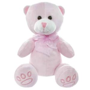 Baby Bear with Paw Print – Pink