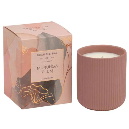 Murunga plum - murunga plum (kakadu plum), vanilla and outback foliage in a terracotta vessel
