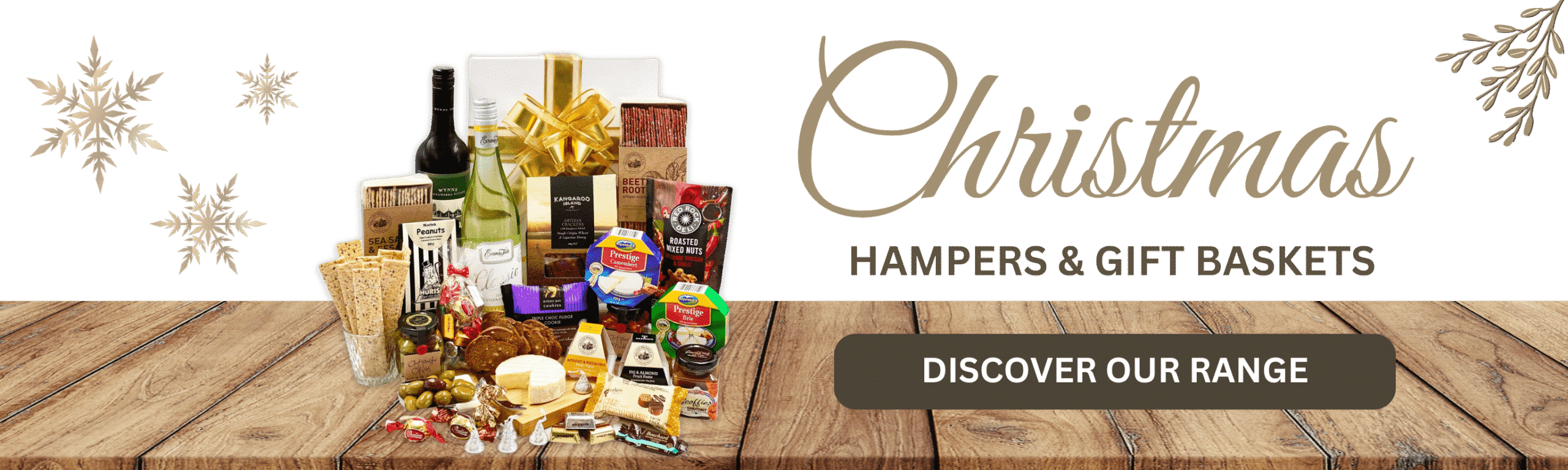 Christmas gifts & hamper banner